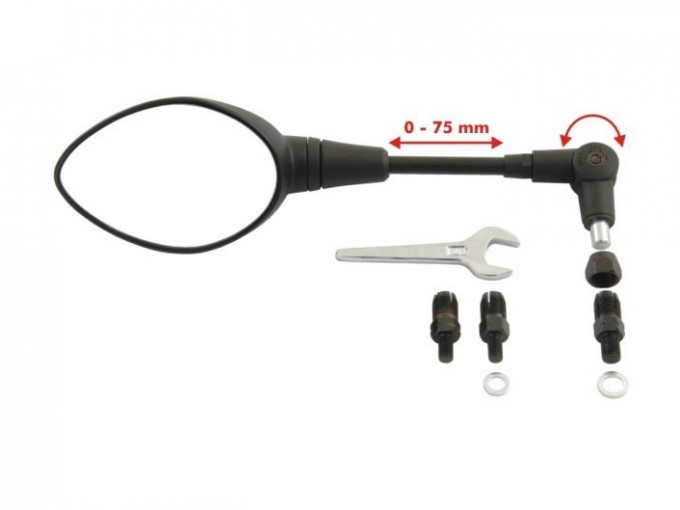 Складне дзеркало, довжина регулюється для BMW F650GS / F650GS Dakar / G650GS / G650GS Sertao / F700GS / F800GS (2013 -) / F800GS Adventure