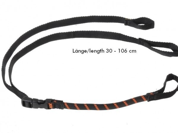 Ремни Rokstraps Strap It черно-оранжевый 30-106 см с петлями