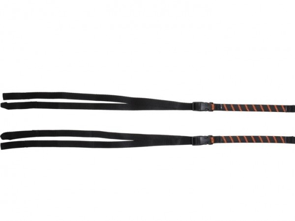 Ремни Rokstraps Strap It черно-оранжевый 30-106 см с петлями