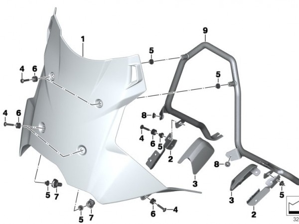 Ветровое стекло для BMW F800GS / F800GS Adventure
