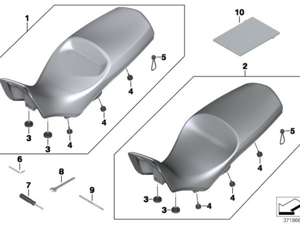 Сидіння BMW для BMW F800GS Adventure
