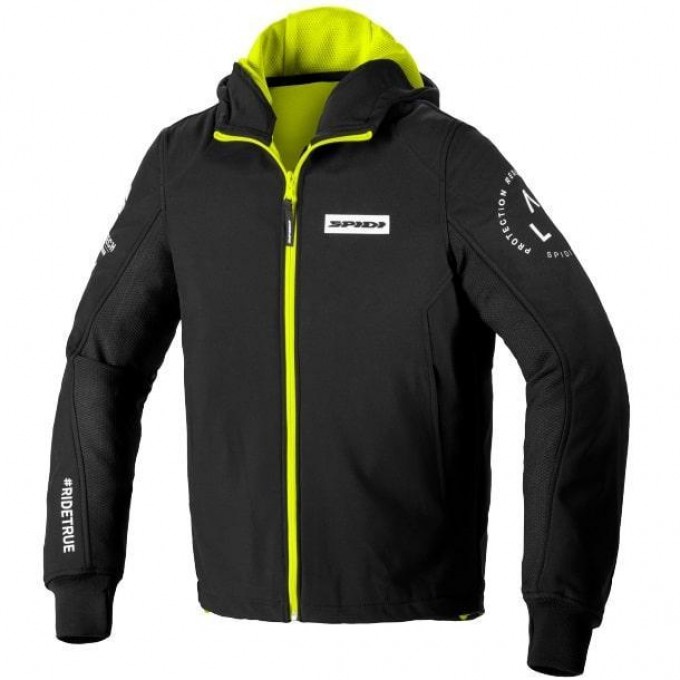 Мотокуртка Hoodie Armor EVO BLACK-YELLOW