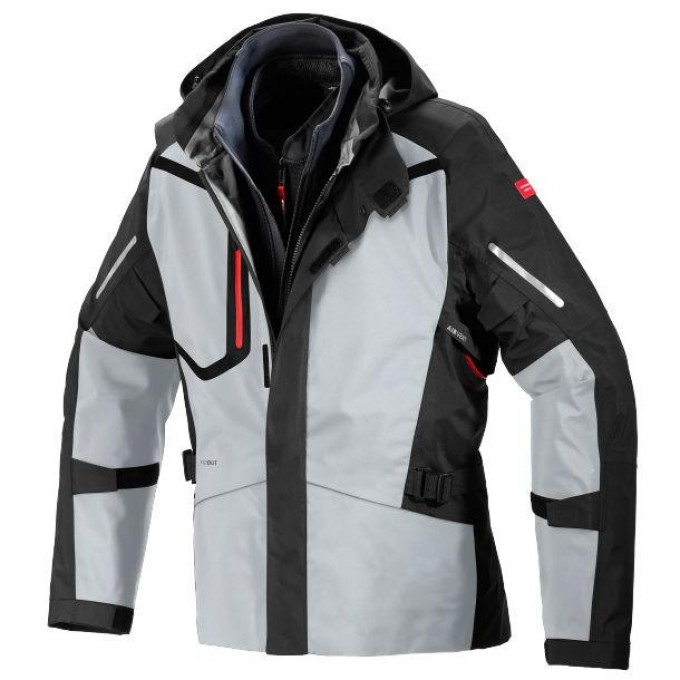 Мотокуртка Spidi MISSION-T JACKET BLACK-WHITE