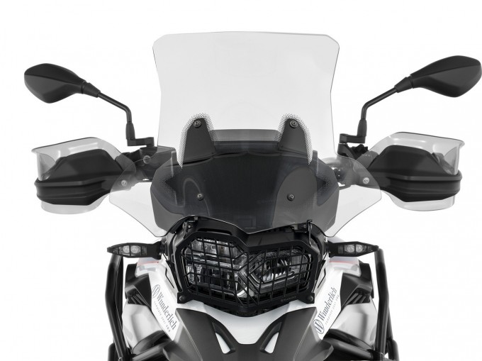 Вітрове скло Wunderlich "MARATHON" для BMW F750/850GS - кронштейн (160 мм) - прозоре