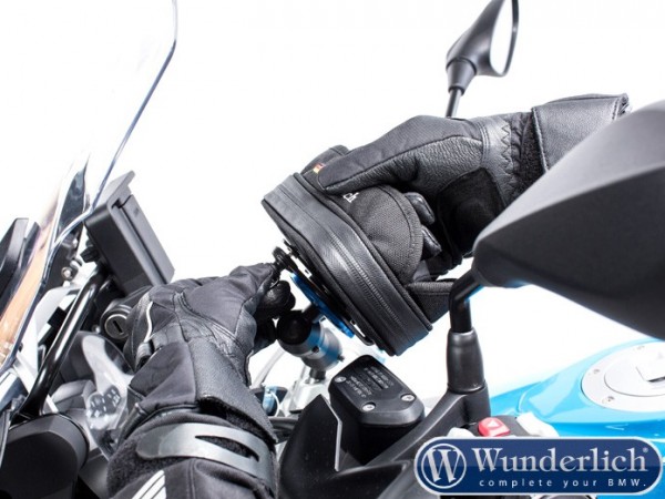 Быстрая пристежка сумки к кронштейну Wunderlich - черная