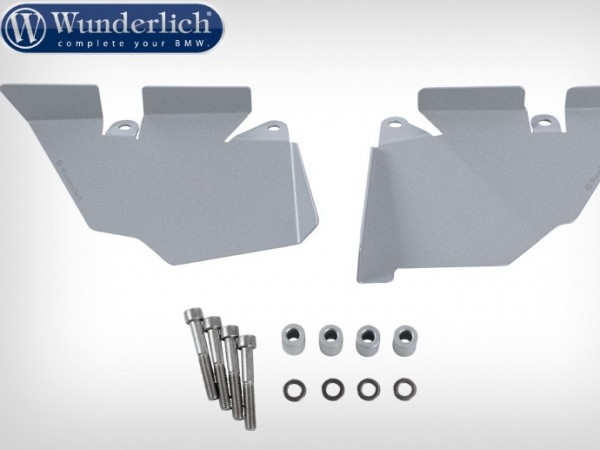 Захист від бризок Wunderlich під пасажирські підніжки для BMW R1200 / 1250GS / Adventure- сріблястий