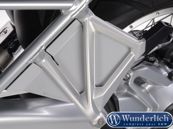 Захист від бризок Wunderlich під пасажирські підніжки для BMW R1200 / 1250GS / Adventure- сріблястий