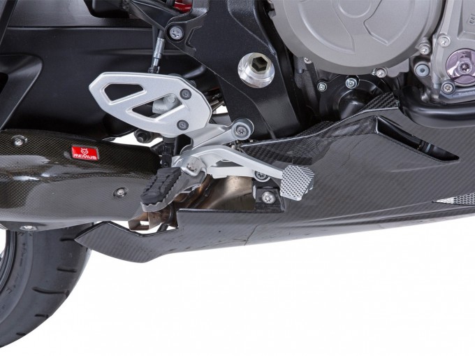 Накладка на рычаг заднего тормоза Wunderlich - серебро