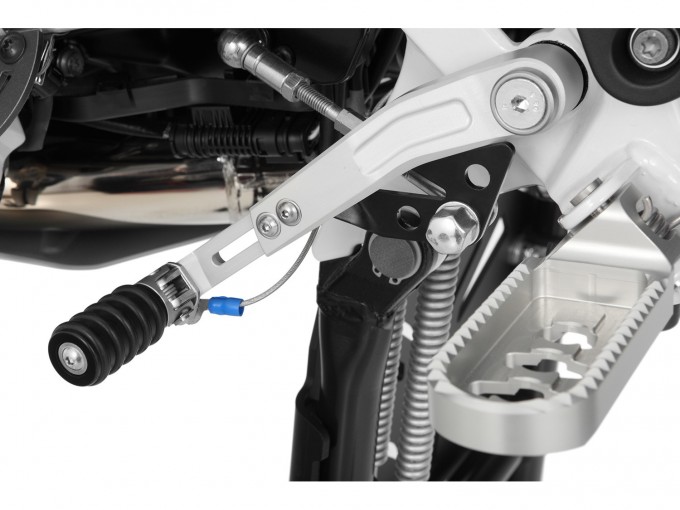Рычаг переключения передач Wunderlich "CLEVER LEVER" для BMW R1200 / 1250GS / Adventure - регулируемый - серебро