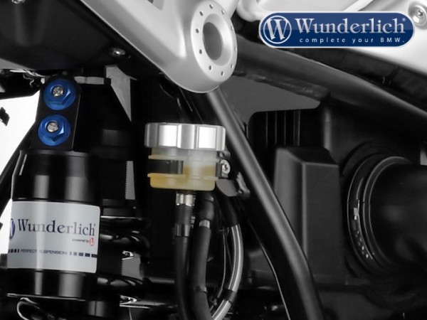 Крышка бачка тормоз. жидкости  Wunderlich  BMW задняя серебро/титан