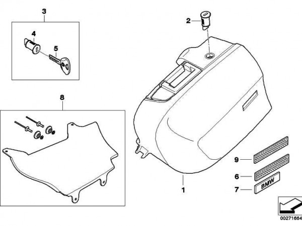 Комплектт дооснощения теплоизоляцией Чемодана BMW R1200R