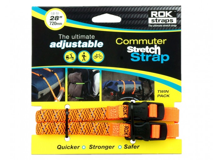 Ремни Rokstraps Strap It оранжевые 28-72 см с петлями