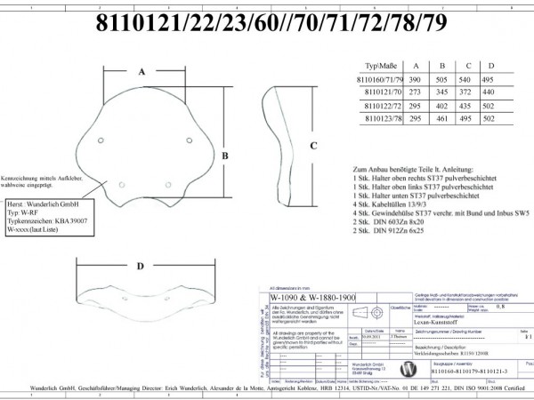 Ветровое стекло Wunderlich для BMW R1200R - прозрачное