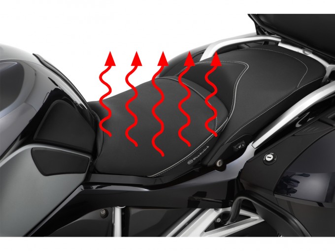Сиденье водителя Wunderlich "AKTIVKOMFORT" для BMW R1250RT - с подогревом - стандартное