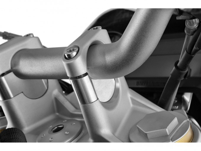 Проставка руля Wunderlich для BMW R1200R LC / R1200RS LC - 25 мм - серебро