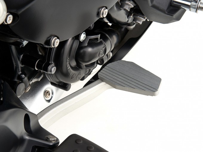 Розширювач педалі заднього гальма Wunderlich для BMW K1600GTL - сріблястий