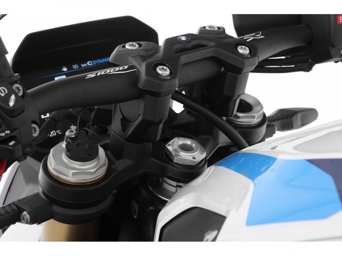 Проставка керма Wunderlich "SPORTERGO" для BMW S1000R - 25 мм - чорна