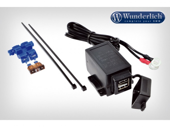 Подвійний зарядний пристрій USB 2 / 1A Wunderlich