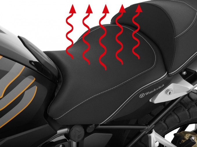 Сиденье водителя Wunderlich "AKTIVKOMFORT" для BMW R1200 / 1250GS / Adventure - с подогревом - стандартное