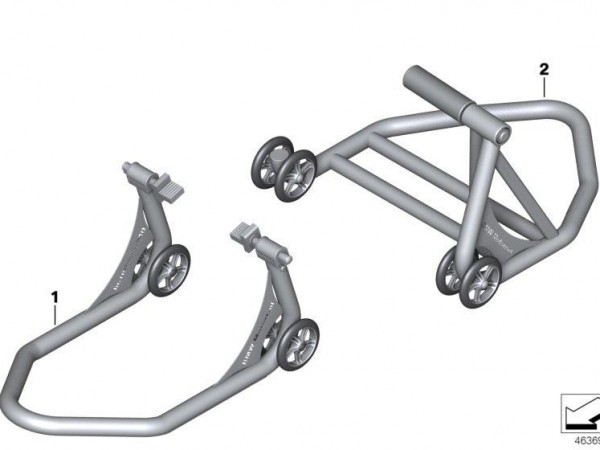 Задня монтажна стійка BMW R1200GS LC / R1200GS ADV LC / R1200RS / R1200R LC