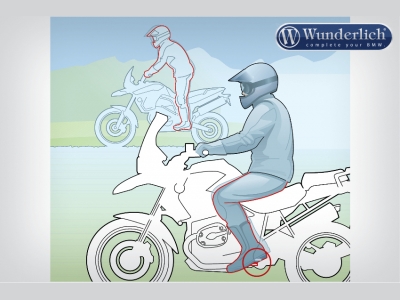 Подножки черные BMW R1200GS/R1200GS ADV