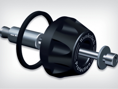 Комплект - накладки защиты двигателя и крашпад кардана (черные) BMW R1200GS / RT 2014 - 