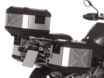 Кофр левый Wunderlich "XPLORER" Hepco & Becker - 40 литров - серебро