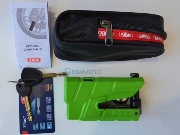 Мото-замок ABUS 8077 GRANIT DETECTO X-PLUS (голубой)