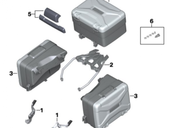 Держатель топкейса мостик багажника BMW для BMW F750GS/850GS