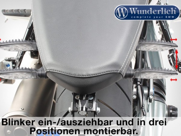 Задний кронштейн со стоп сигналом Wunderlich - черный