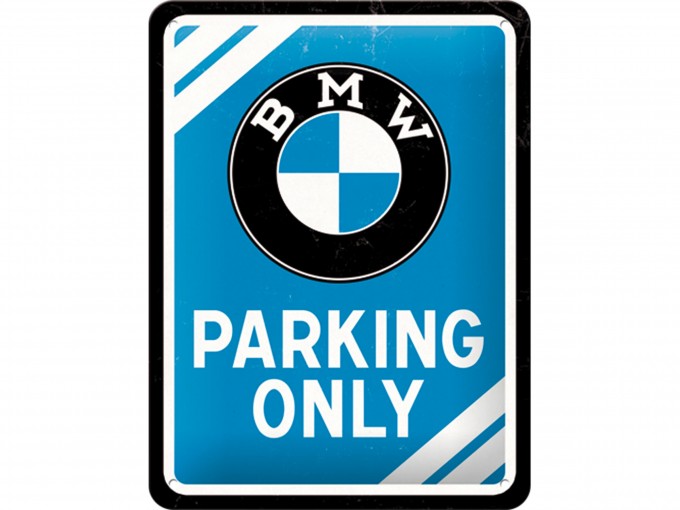 Металлическая табличка  BMW "PARKING ONLY"