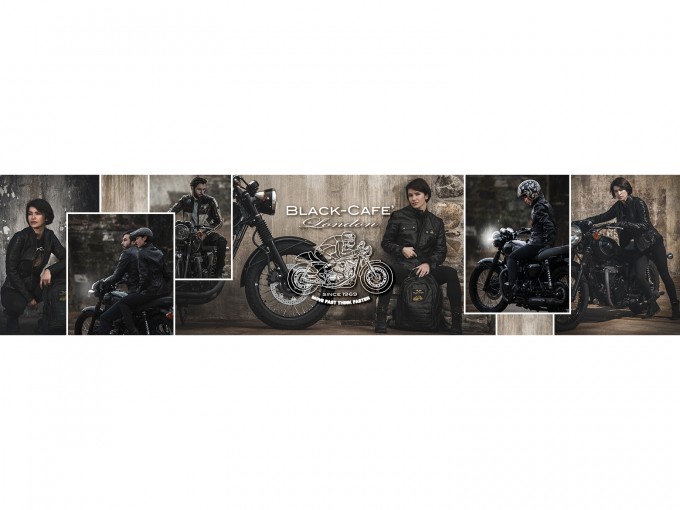 Мото куртка Black-Cafe London - 
коричневый, (50р)