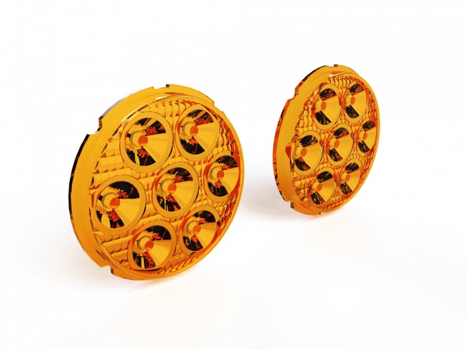 Комплект линз Denali для противотуманных фар  D7 - янтарный