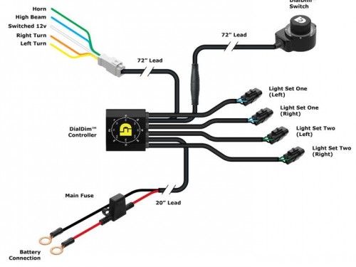 Контроллер дополнительного света Denali DialDim ™ - универсальный