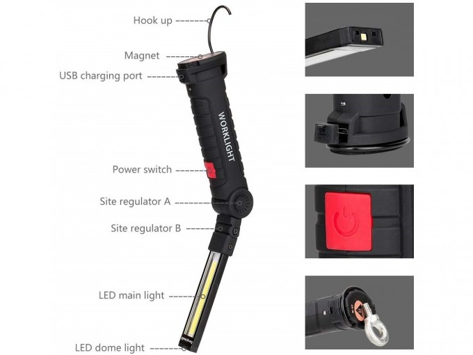 Фонарик USB / SMD-LED WL52