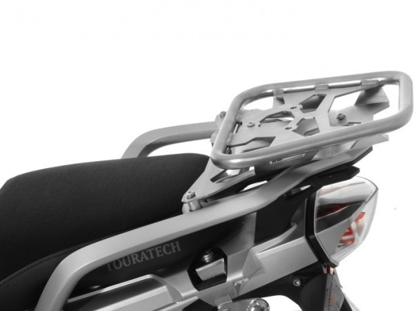 Кронштейн для металлического топ-кейса ZEGA Pro с системой быстрой фиксации Rapid Trap серебро/черный