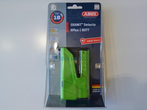 Мото-замок ABUS 8077 GRANIT DETECTO X-PLUS (жовтий)