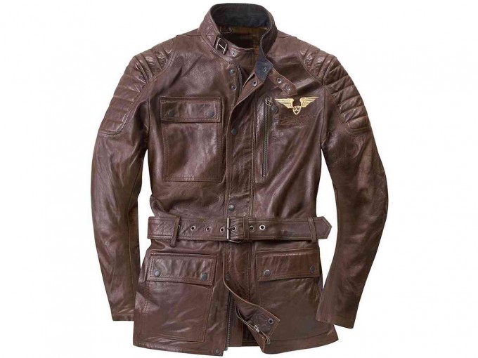 Мото куртка Black-Cafe London - 
коричневый, (50р)