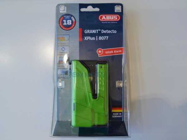 Мото-замок ABUS 8077 GRANIT DETECTO X-PLUS (голубой)