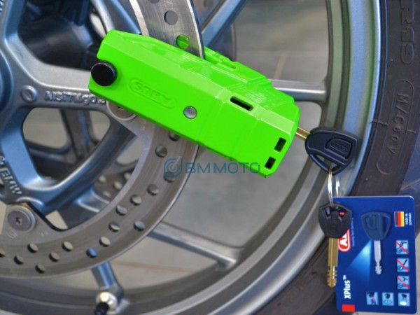Мото-замок ABUS 8077 GRANIT DETECTO X-PLUS (зелений)