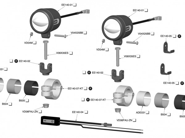 Комплект світлодіодних фар Rizoma для BMW RnineT / Racer / Pure