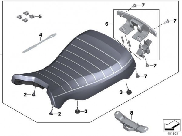  Сидіння водія BMW для BMW R nineT
