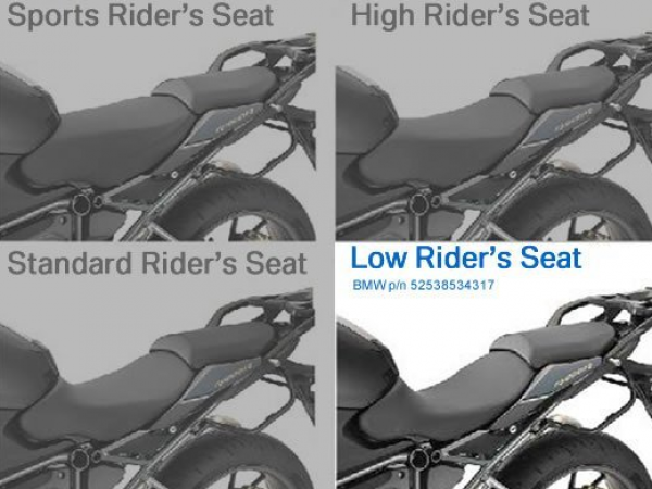 Сиденье водителя BMW низкое для BMW R1200R / R1200RS 