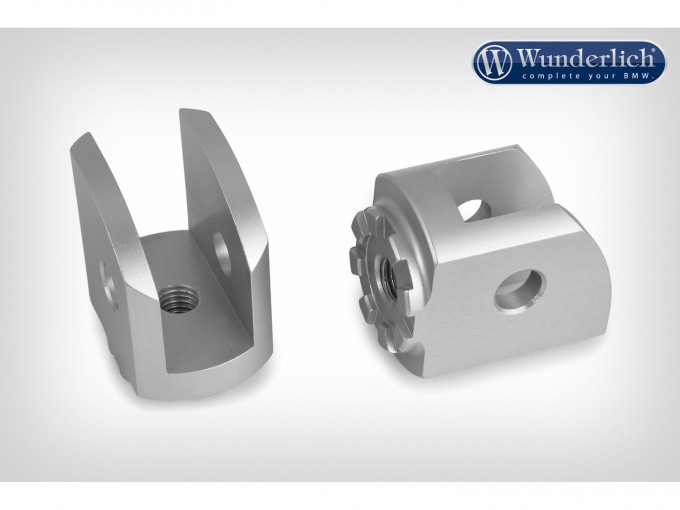 Кронштейн підніжки Wunderlich Vario "EVO1" - пасажирський - сріблястий