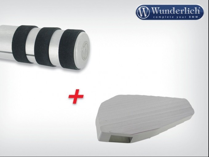 Комплект: накладка рычага переключения передач, расширитель педали заднего тормоза Wunderlich для BMW K1600GTL / GTL Exclusive