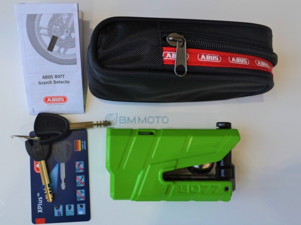 Мото-замок ABUS 8077 GRANIT DETECTO X-PLUS (жовтий)