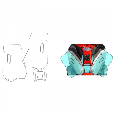 Защита бака PremiumShield для R 1300 GS Adventure — прозрачная